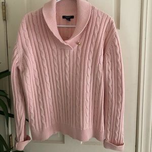 LAST CALL BEFORE THREDUP! 
Chaps Baby Pink Sweater Size XL